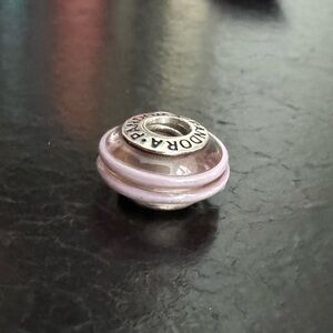 Pandora Purple Swirl Glass Charm